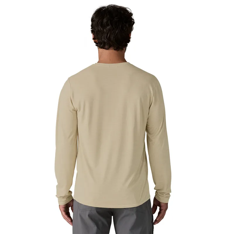 Patagonia Mens Long Sleeved Cap Cool Daily Graphic Shirt - Lands - Earlylines-Pumice X-Dye-2