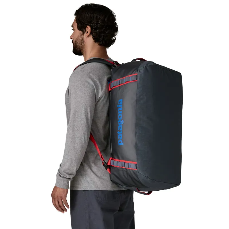Patagonia Black Hole Duffel 55L - Smolder Blue-Amanita Red-2