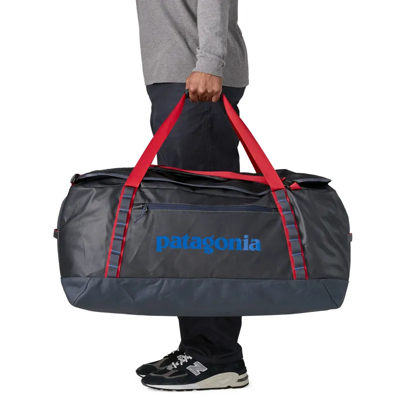 Patagonia Black Hole Duffel 100L - Smolder Blue-Amanita Red-3