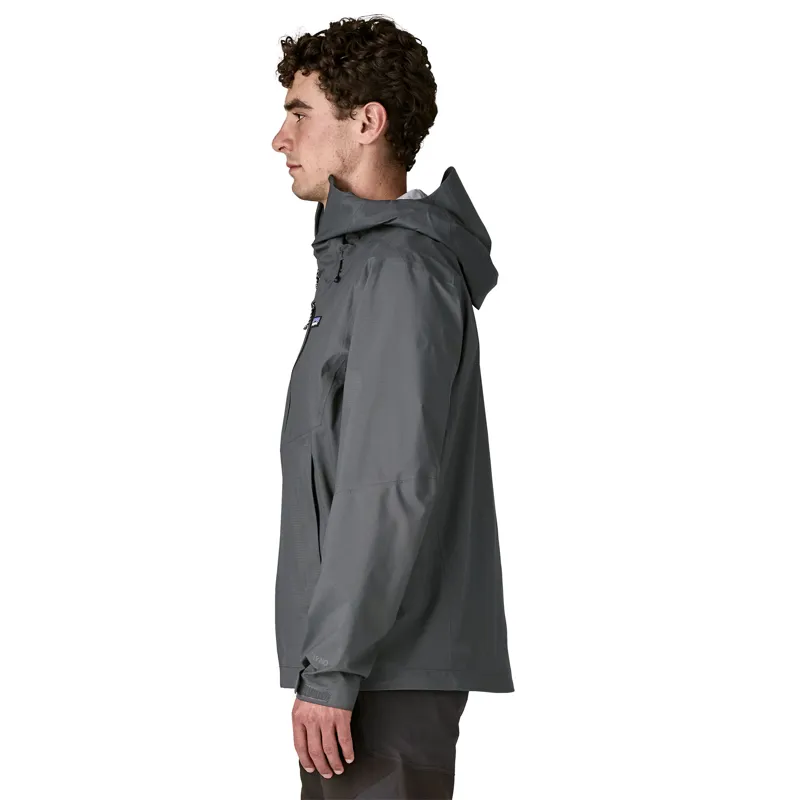 Patagonia Mens Granite Crest Rain Jacket - Forge Grey w/Black-2