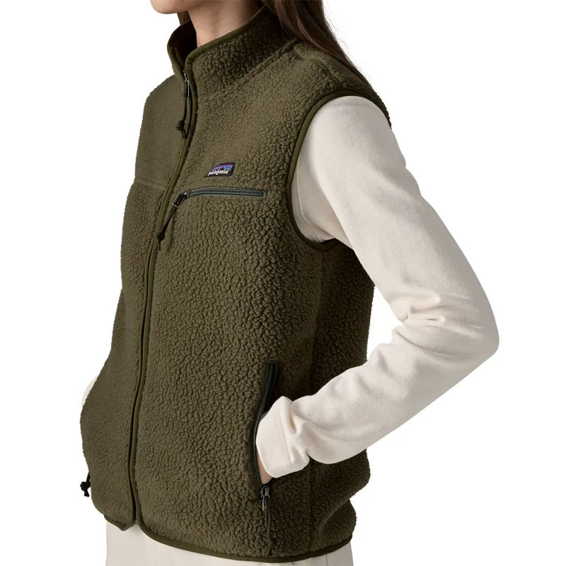 Patagonia Womens Retro Pile Vest - Basin Green-4