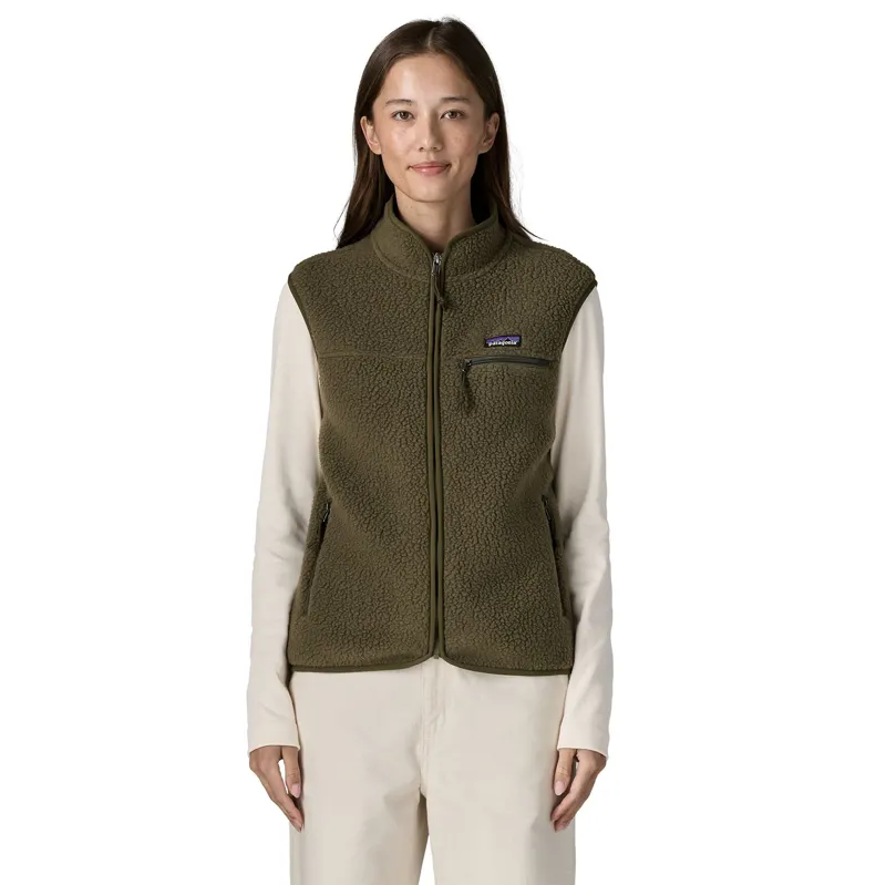 Patagonia Womens Retro Pile Vest - Basin Green-1