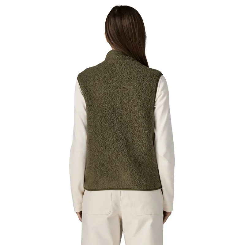 Patagonia Womens Retro Pile Vest - Basin Green-3