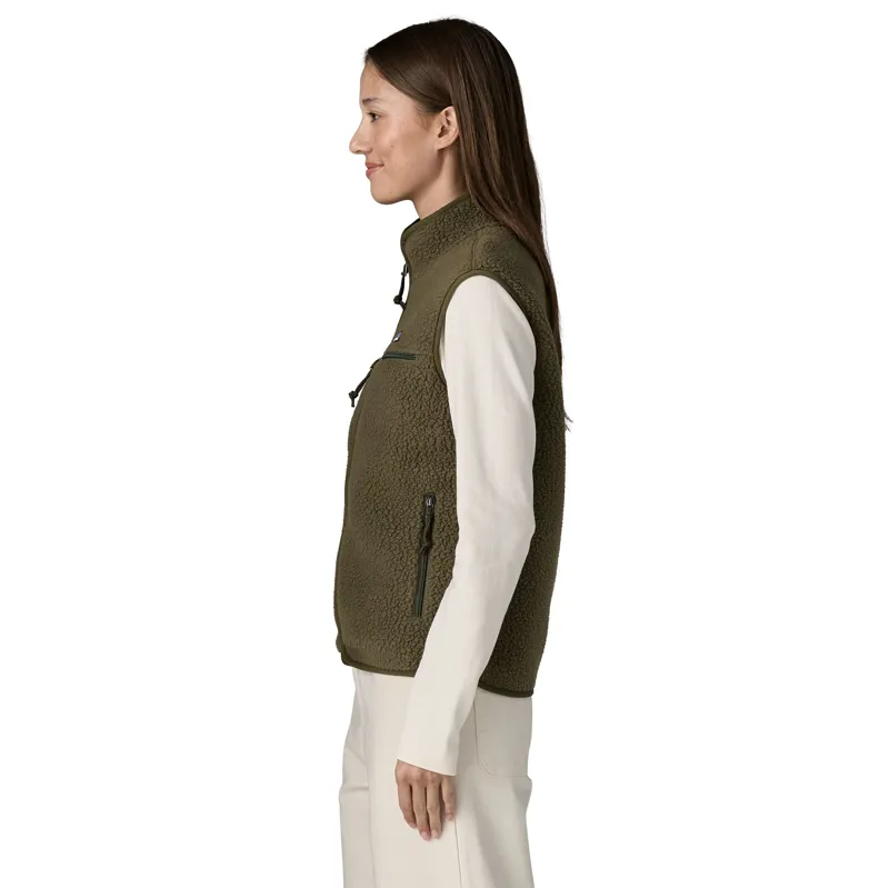 Patagonia Womens Retro Pile Vest - Basin Green-2