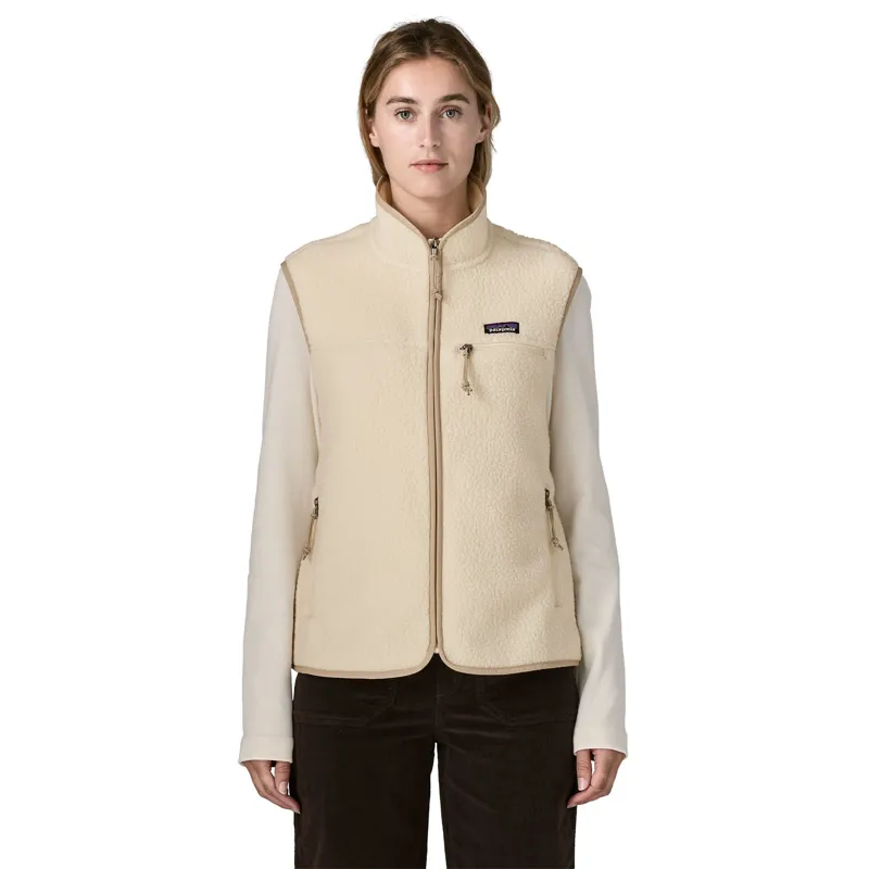 Patagonia Womens Retro Pile Vest - Natural-1