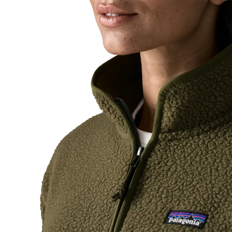 Patagonia Womens Retro Pile Marsupial - Basin Green-4