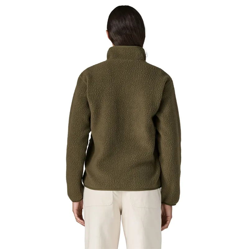 Patagonia Womens Retro Pile Marsupial - Basin Green-3