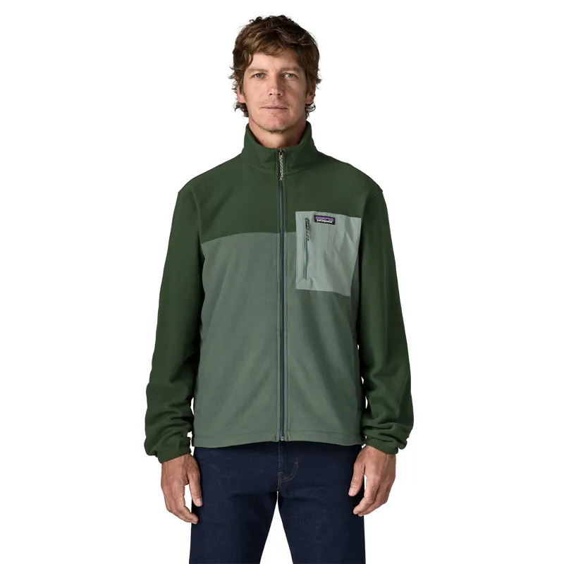 Patagonia Mens Micro D Patch Pocket Jacket - Canopy Green-1