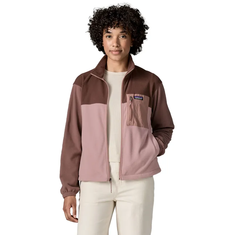 Patagonia Womens Micro D Patch Pocket Jacket - Fuzzy Mauve-1