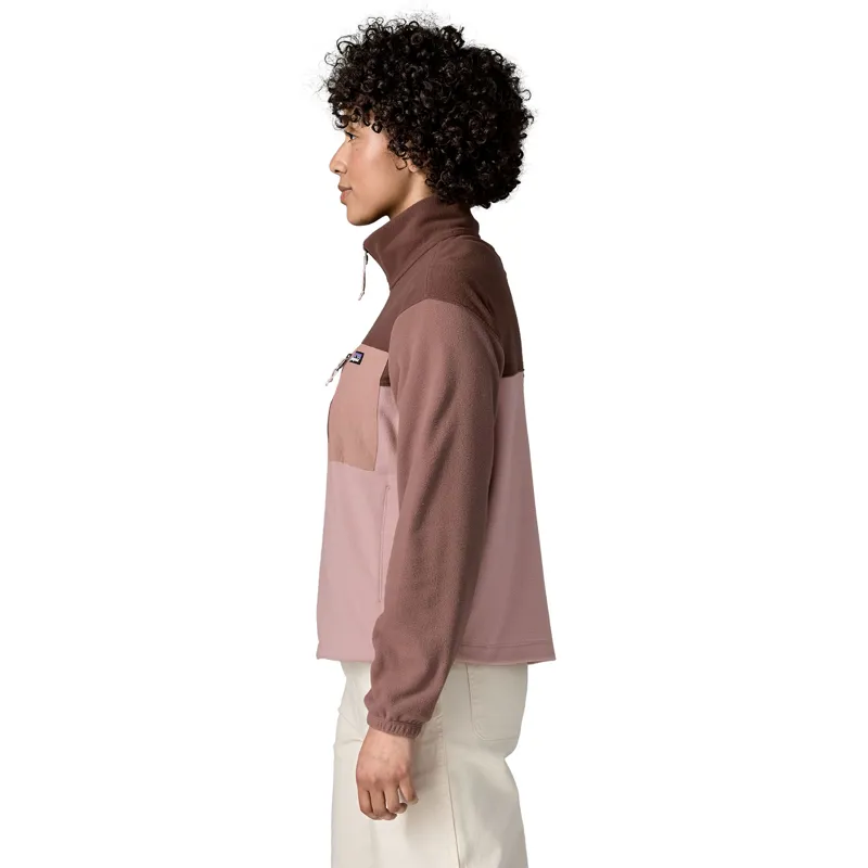 Patagonia Womens Micro D Patch Pocket Jacket - Fuzzy Mauve-2