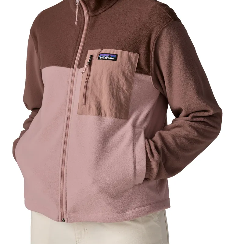 Patagonia Womens Micro D Patch Pocket Jacket - Fuzzy Mauve-4