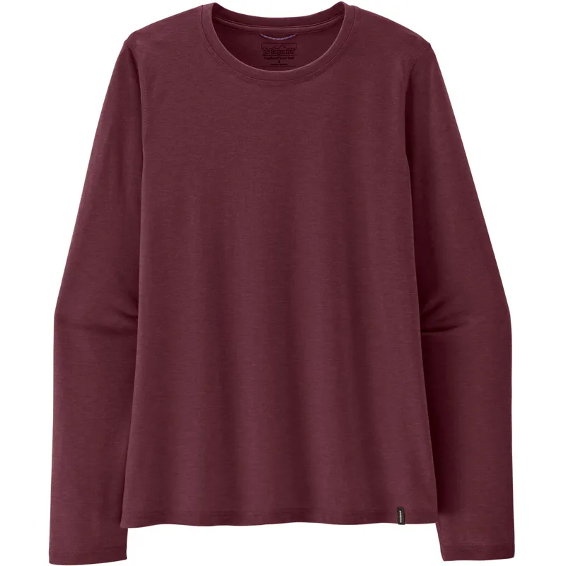 Patagonia Womens Long Sleeved Capilene Cool Trail Shirt - Berry Fig
