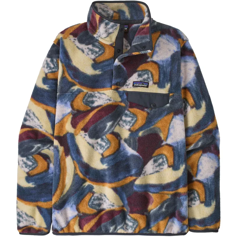 Patagonia Womens Lightweight Synchilla Snap-T Pullover - Smudge - Smolder Blue