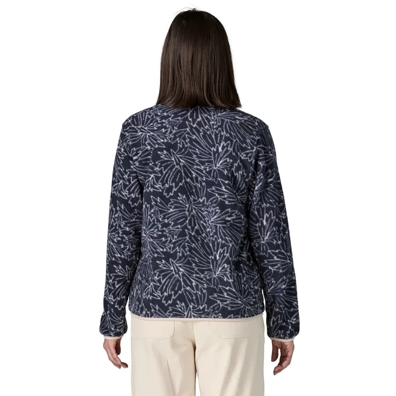 Patagonia Womens Lightweight Synchilla Snap-T Pullover - Saxifrage - Sunken Blue-2
