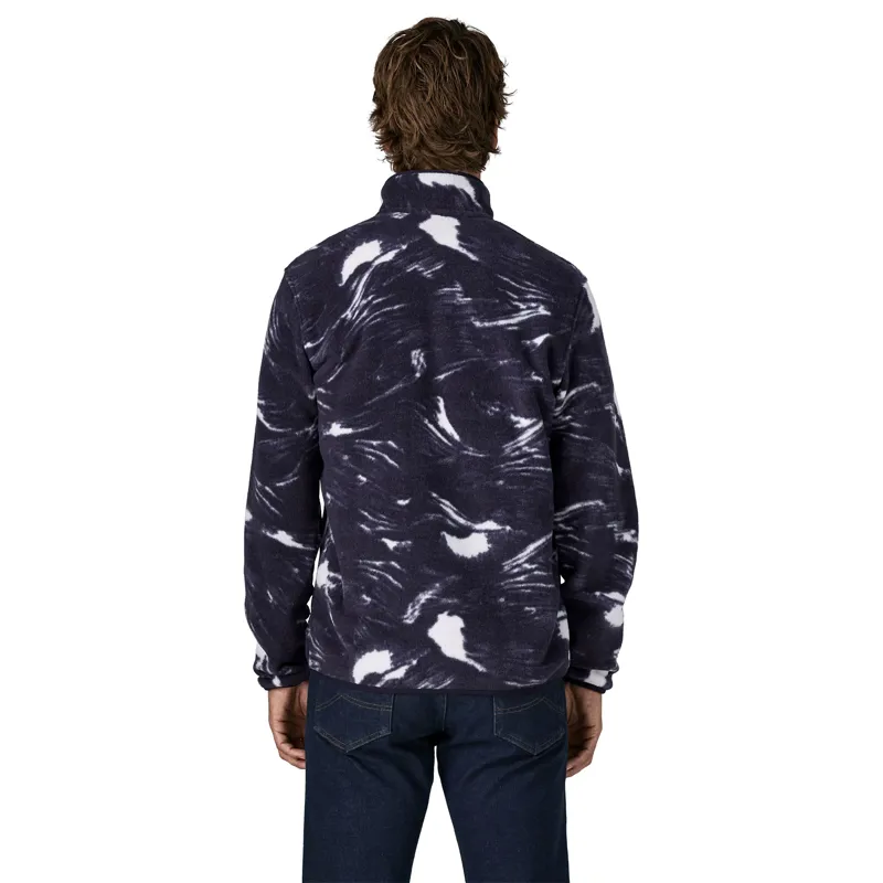 Patagonia Mens Lightweight Synchilla Snap-T Pullover - Polar Breeze-Sunken Blue-3