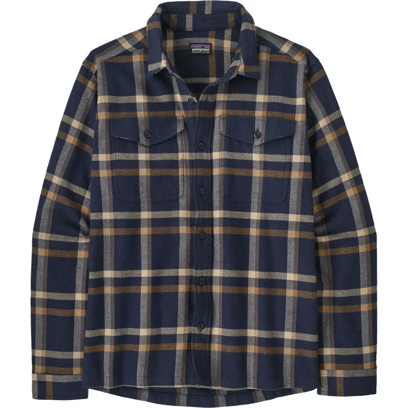 Patagonia Mens Fjord Flannel Shirt - Crossing - New Navy