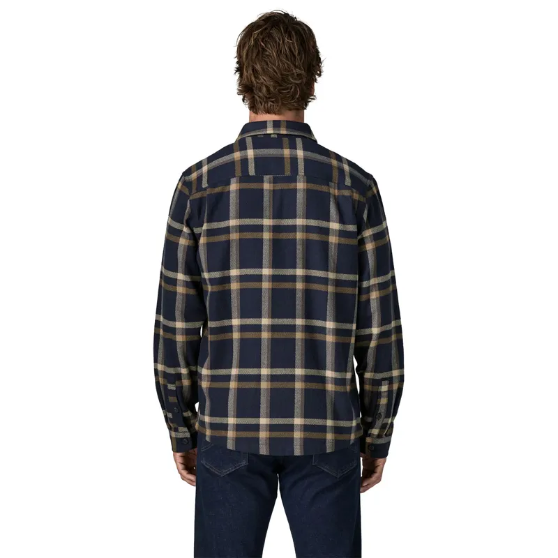 Patagonia Mens Fjord Flannel Shirt - Crossing - New Navy-3