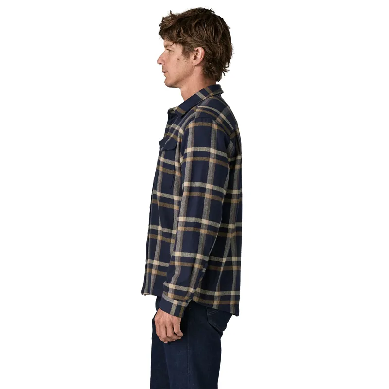 Patagonia Mens Fjord Flannel Shirt - Crossing - New Navy-2