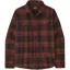 Patagonia Mens Fjord Flannel Shirt - Powder-Rusty Red