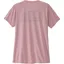 Patagonia Womens Capilene Cool Daily Shirt - P-6 Cosmos - Fuzzy Mauve-Light Fuzzy Mauve X-Dye