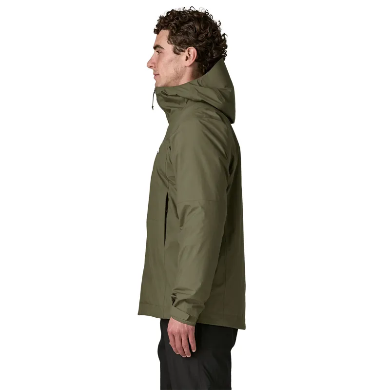 Patagonia Mens Insulated Boulder Fork Rain Jacket - Basin Green-2