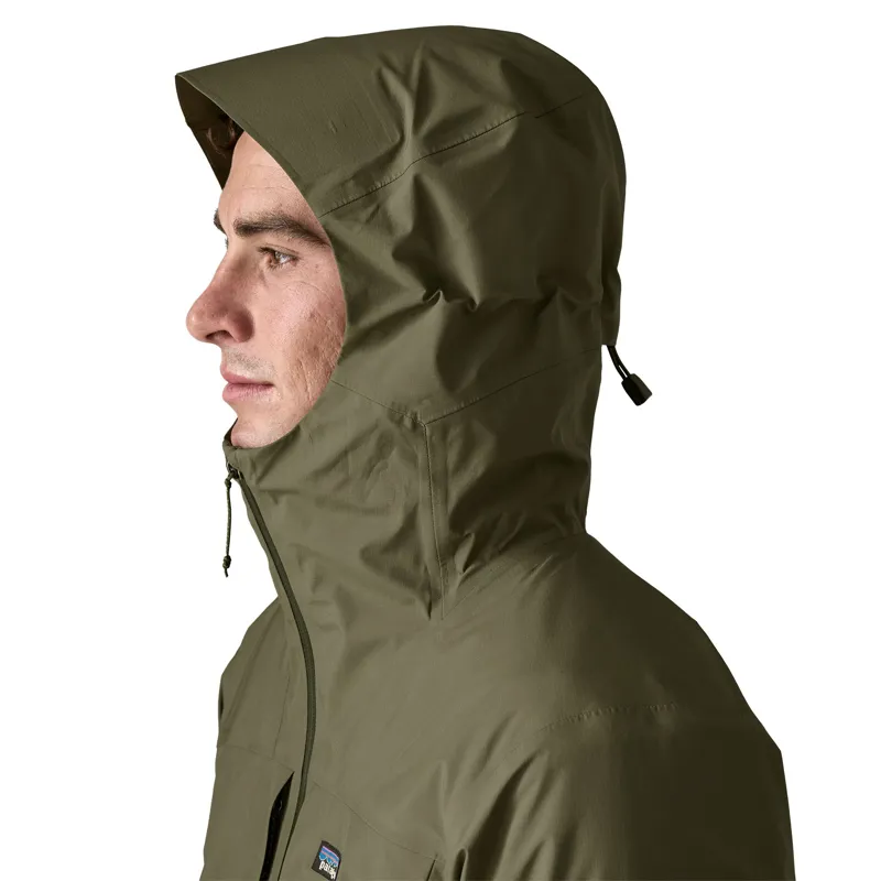 Patagonia Mens Insulated Boulder Fork Rain Jacket - Basin Green-5
