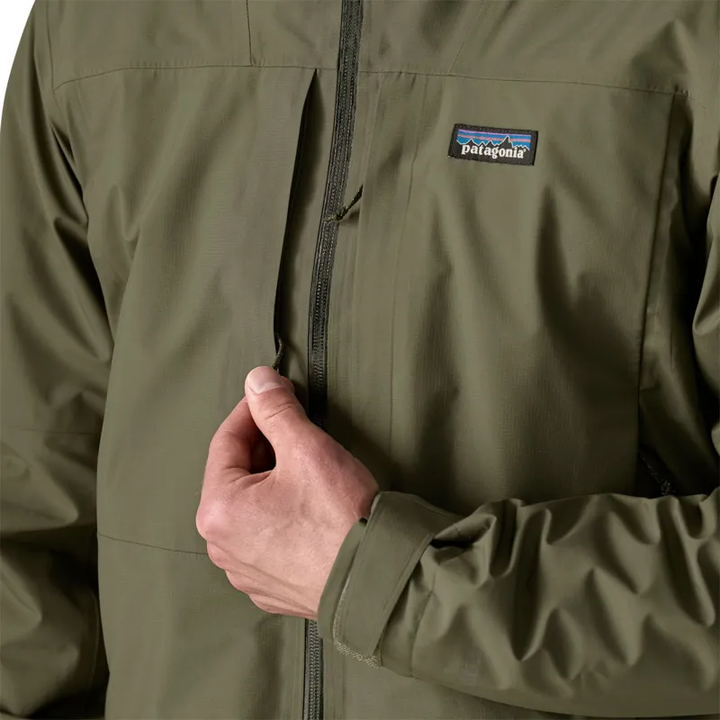 Patagonia Mens Insulated Boulder Fork Rain Jacket - Basin Green-6