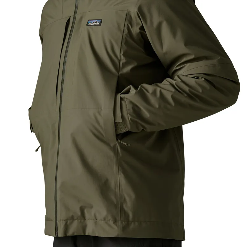 Patagonia Mens Insulated Boulder Fork Rain Jacket - Basin Green-7