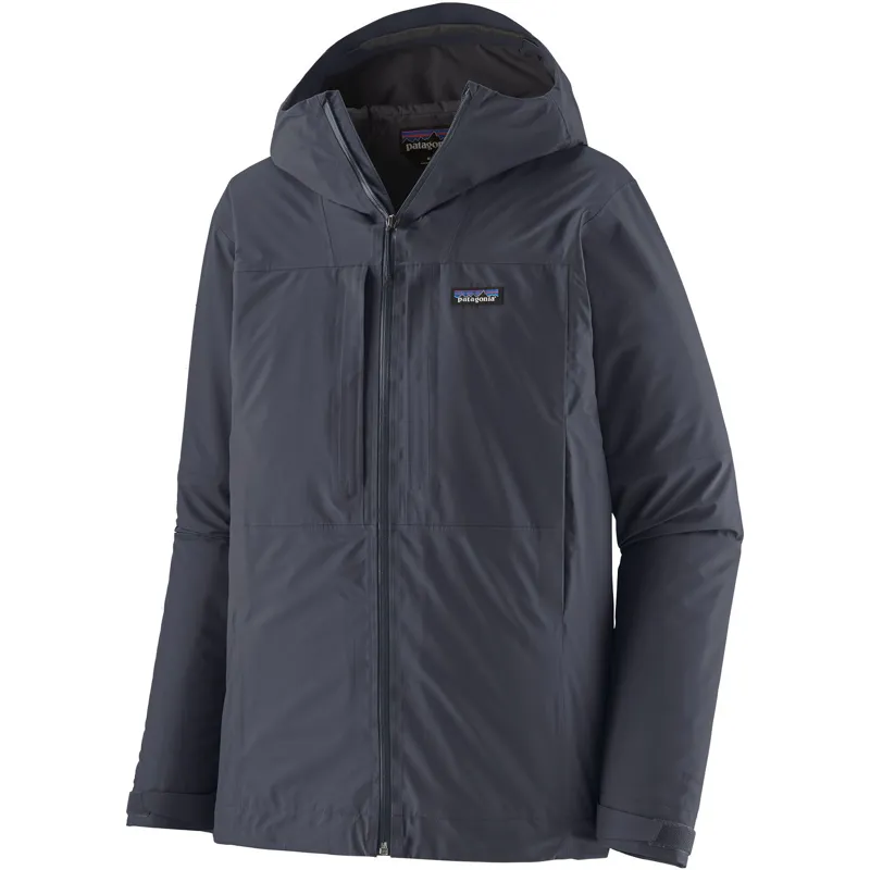 Patagonia Mens Insulated Boulder Fork Rain Jacket - Smolder Blue
