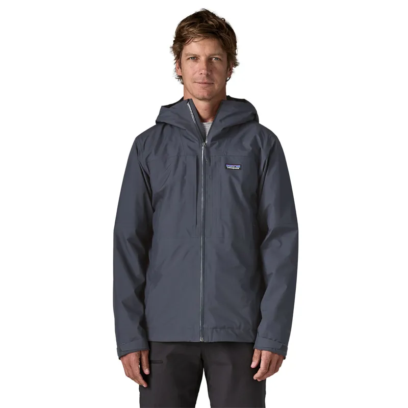 Patagonia Mens Insulated Boulder Fork Rain Jacket - Smolder Blue-1