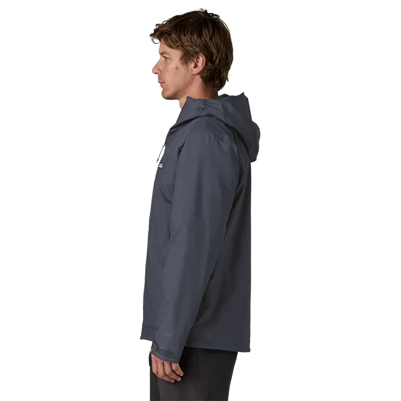 Patagonia Mens Insulated Boulder Fork Rain Jacket - Smolder Blue-2