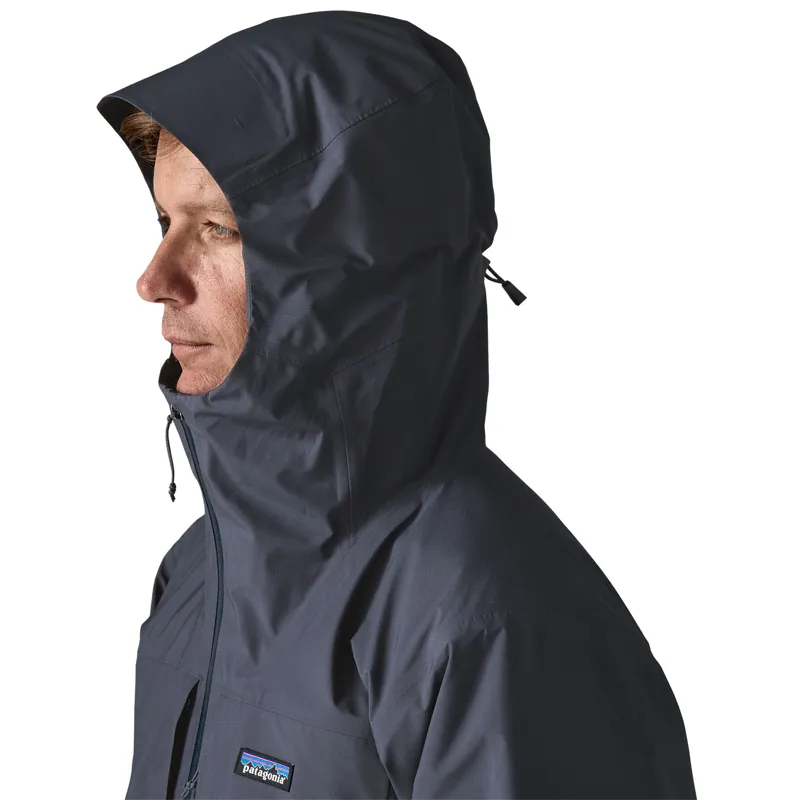 Patagonia Mens Insulated Boulder Fork Rain Jacket - Smolder Blue-4