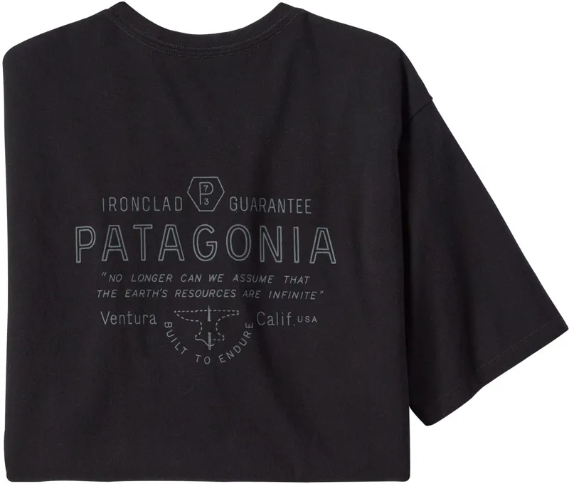 Patagonia Mens Forge Mark Responsibili-Tee - Black-3