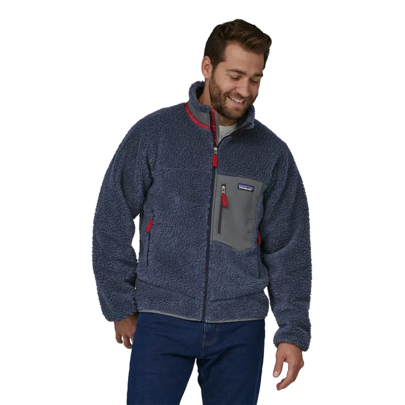 Patagonia Mens Classic Retro-X Jacket - New Navy-Wax Red-1