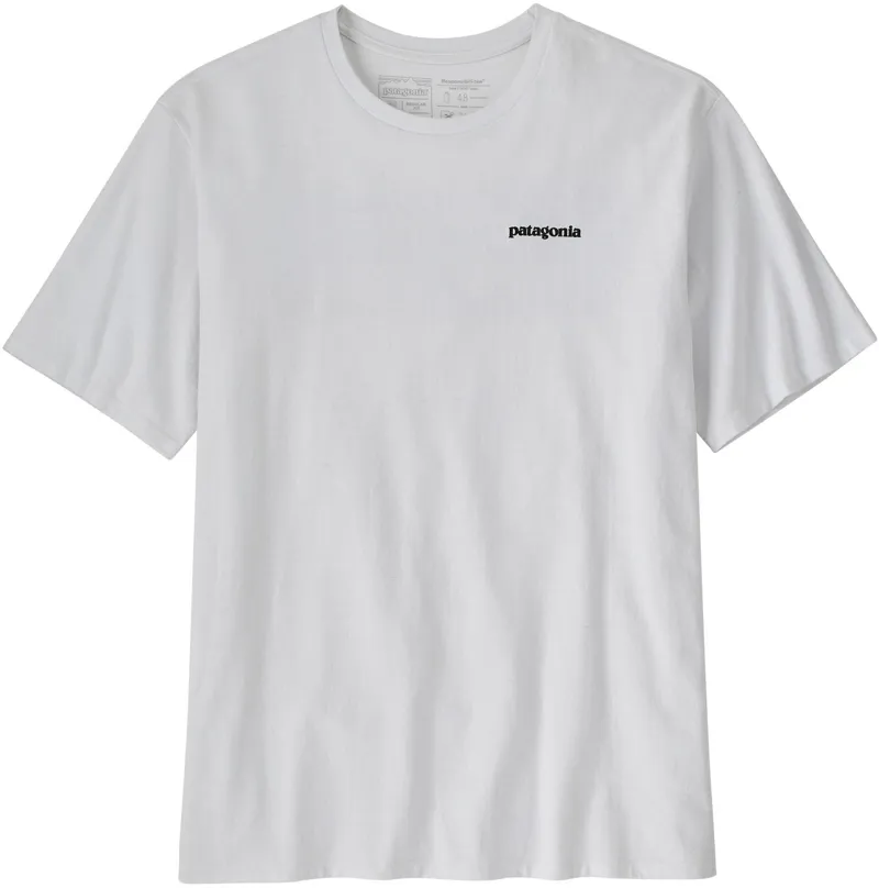 Patagonia Mens Short Sleeved P-6 Logo Responsibili-Tee - White-1