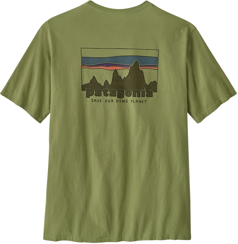 Patagonia Mens '73 Skyline Organic T-Shirt - Buckhorn Green-1