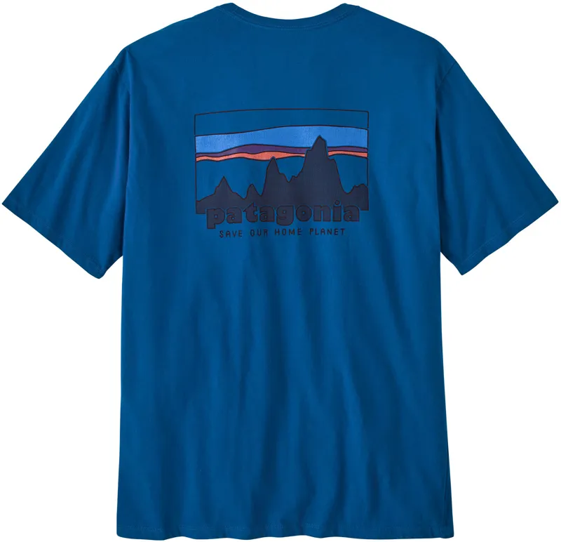 Patagonia Mens '73 Skyline Organic T-Shirt - Endless Blue-1