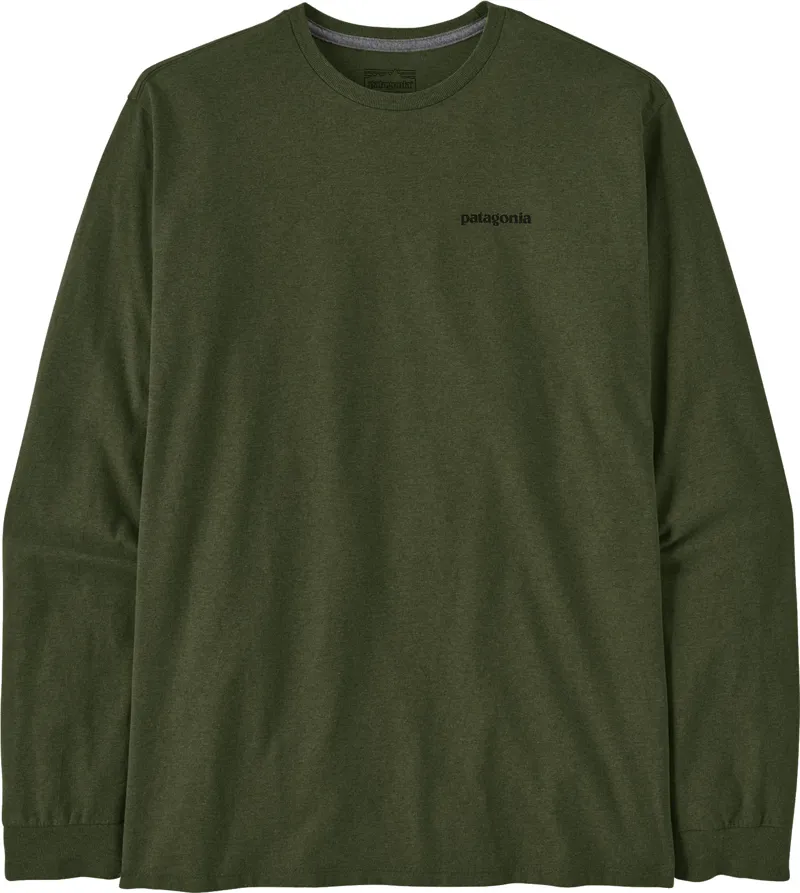 Patagonia Mens Long Sleeved P-6 Logo Responsibili-Tee - Torrey Pine Green-1