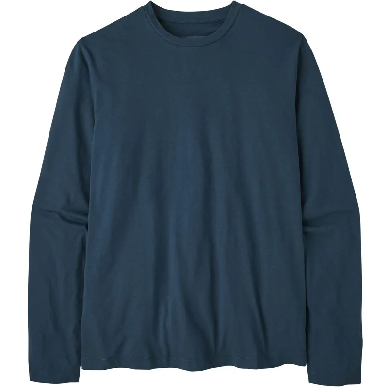 Patagonia Mens Long Sleeved Essential Tee - Tidepool Blue