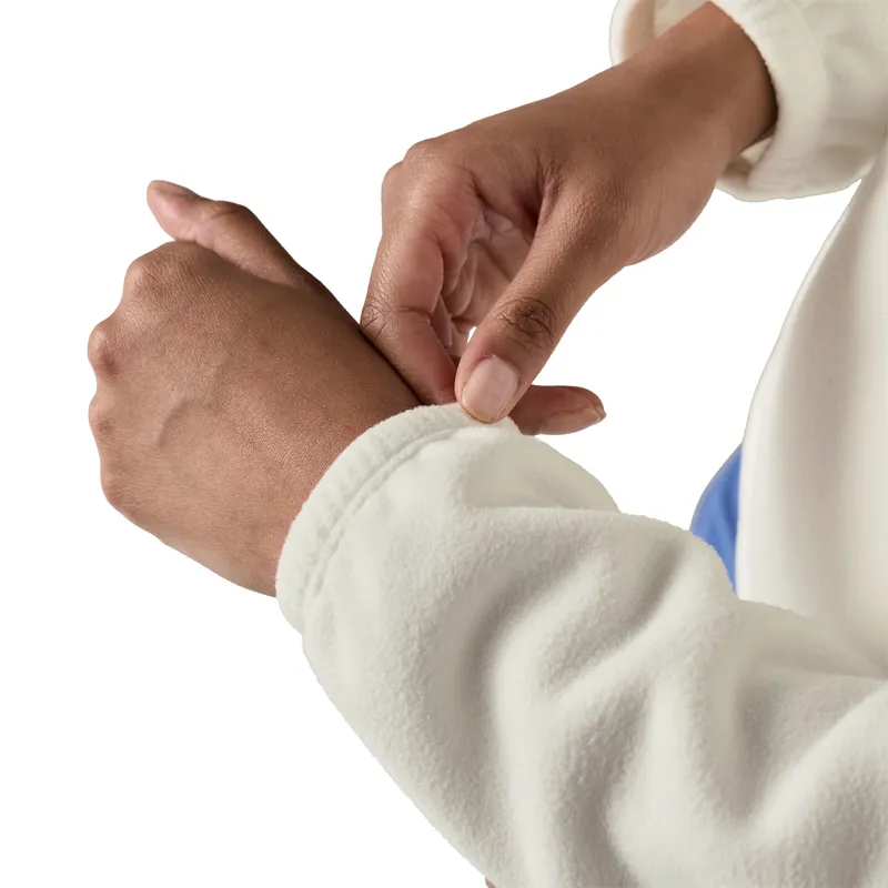 Patagonia Womens Micro D 1/2 Zip Fleece Pullover - Birch White-4