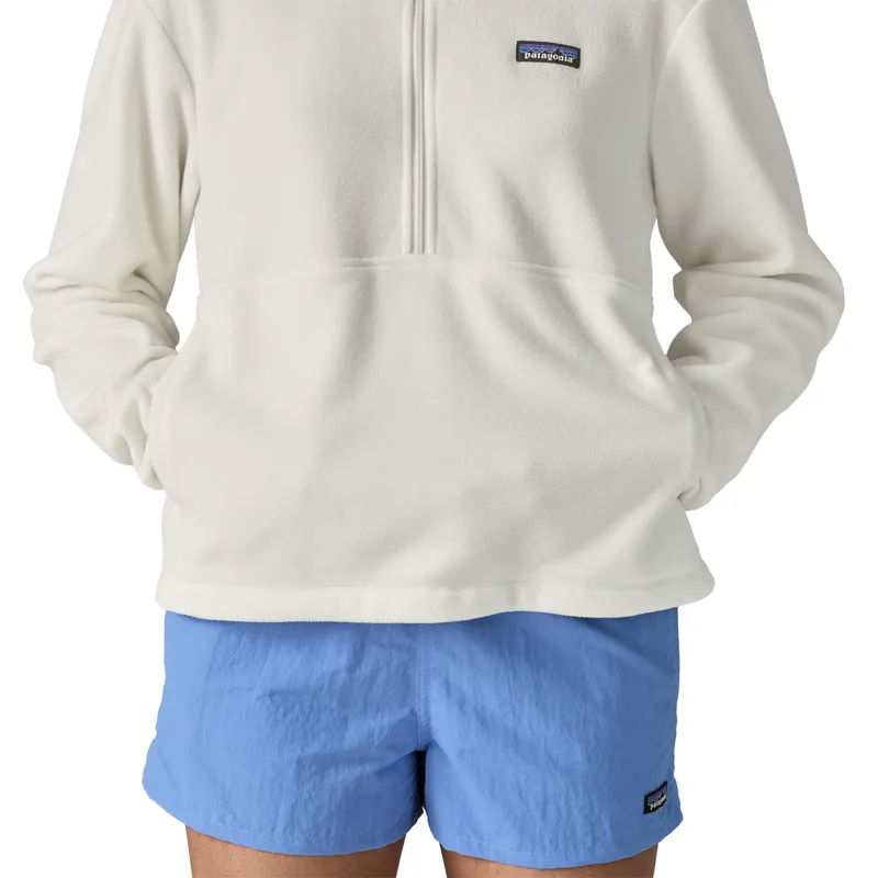 Patagonia Womens Micro D 1/2 Zip Fleece Pullover - Birch White-5