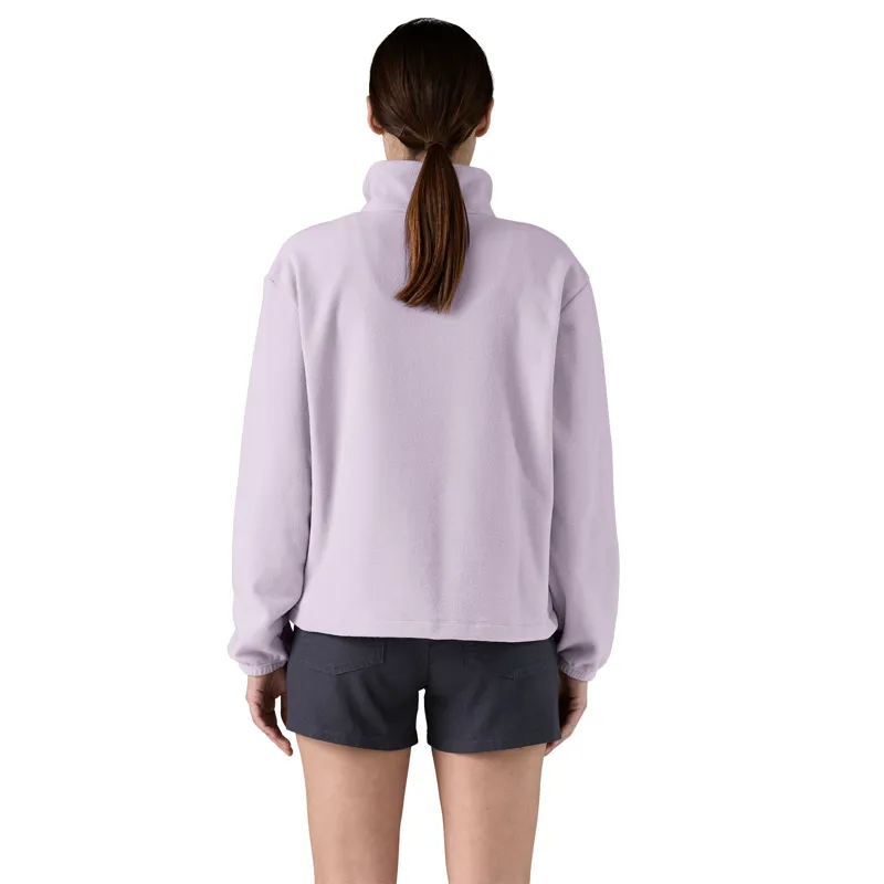 Patagonia Womens Micro D 1/2 Zip Fleece Pullover - Foxglove Purple-2