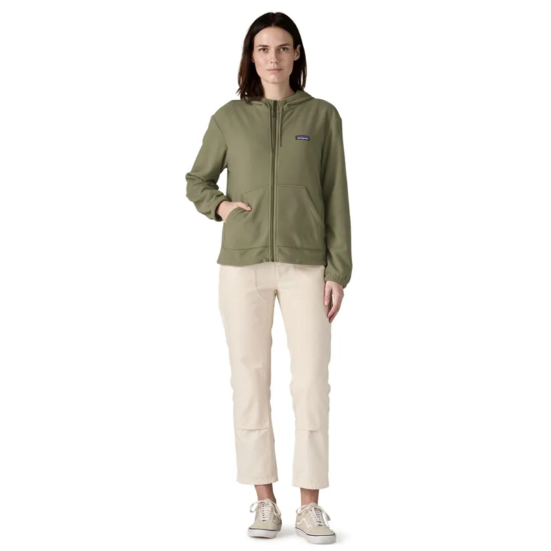 Patagonia Womens Micro D Fleece Hoody - River Rock Green-3