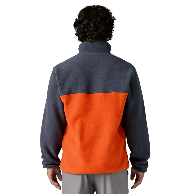 Patagonia Mens Lightweight Synchilla Snap-T Pullover - Pollinator Orange-2