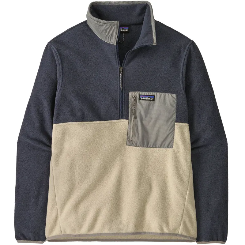 Patagonia Mens Microdini Half-Zip Fleece Pullover - Pelican