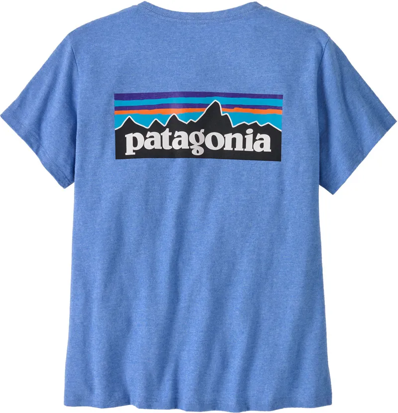 Patagonia Womens P-6 Logo Responsibili-Tee - Abundant Blue-2