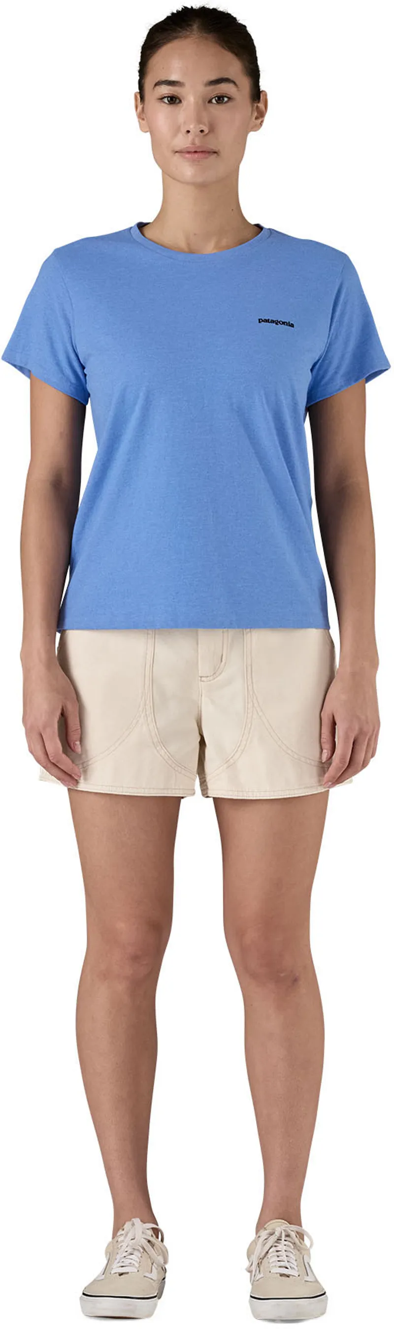 Patagonia Womens P-6 Logo Responsibili-Tee - Abundant Blue-3