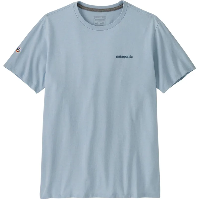 Patagonia Unisex Fitz Roy Icon Responsibili-Tee - Fleck Blue