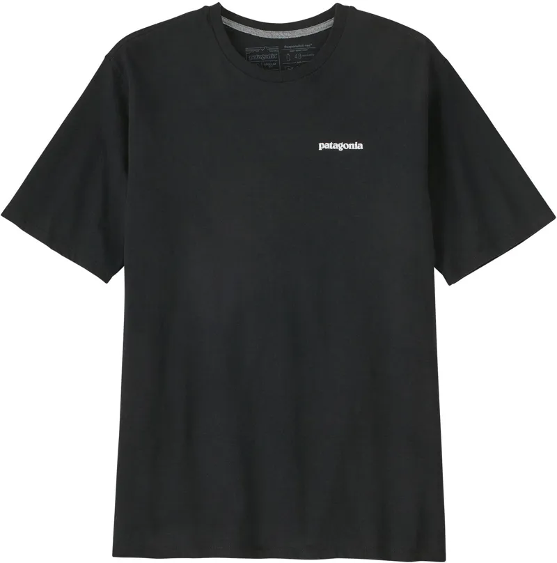 Patagonia Mens Short Sleeved P-6 Logo Responsibili-Tee - Black-1