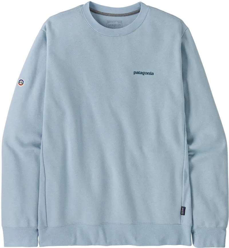 Patagonia Unisex Fitz Roy Icon Uprisal Crew Sweatshirt - Fleck Blue